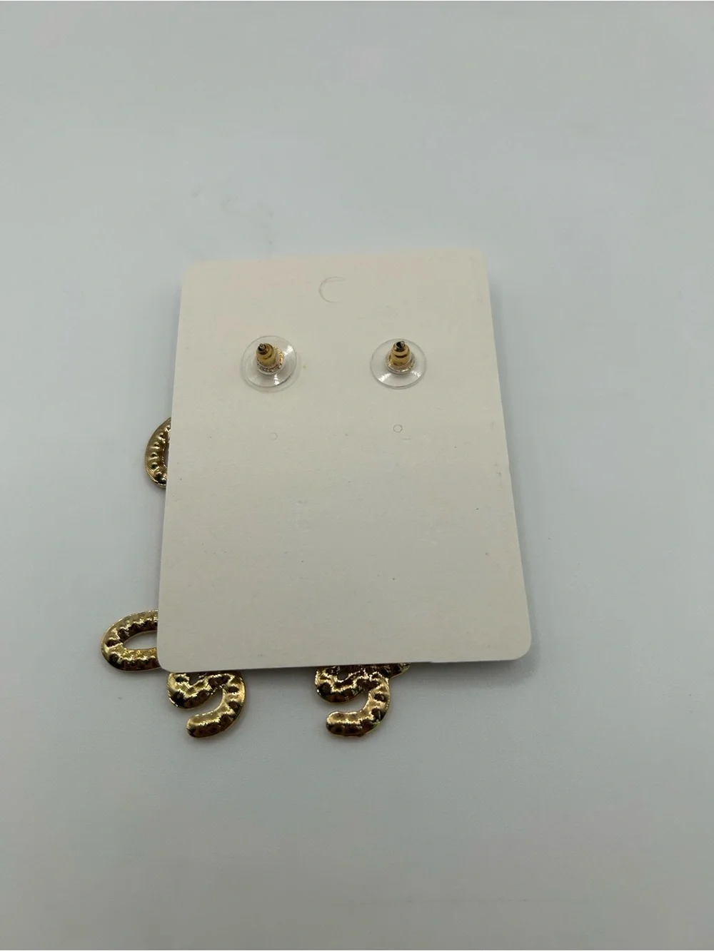 🆕 Gold and White 'Bride’ Script Drop Earrings - Fashion Jewelry